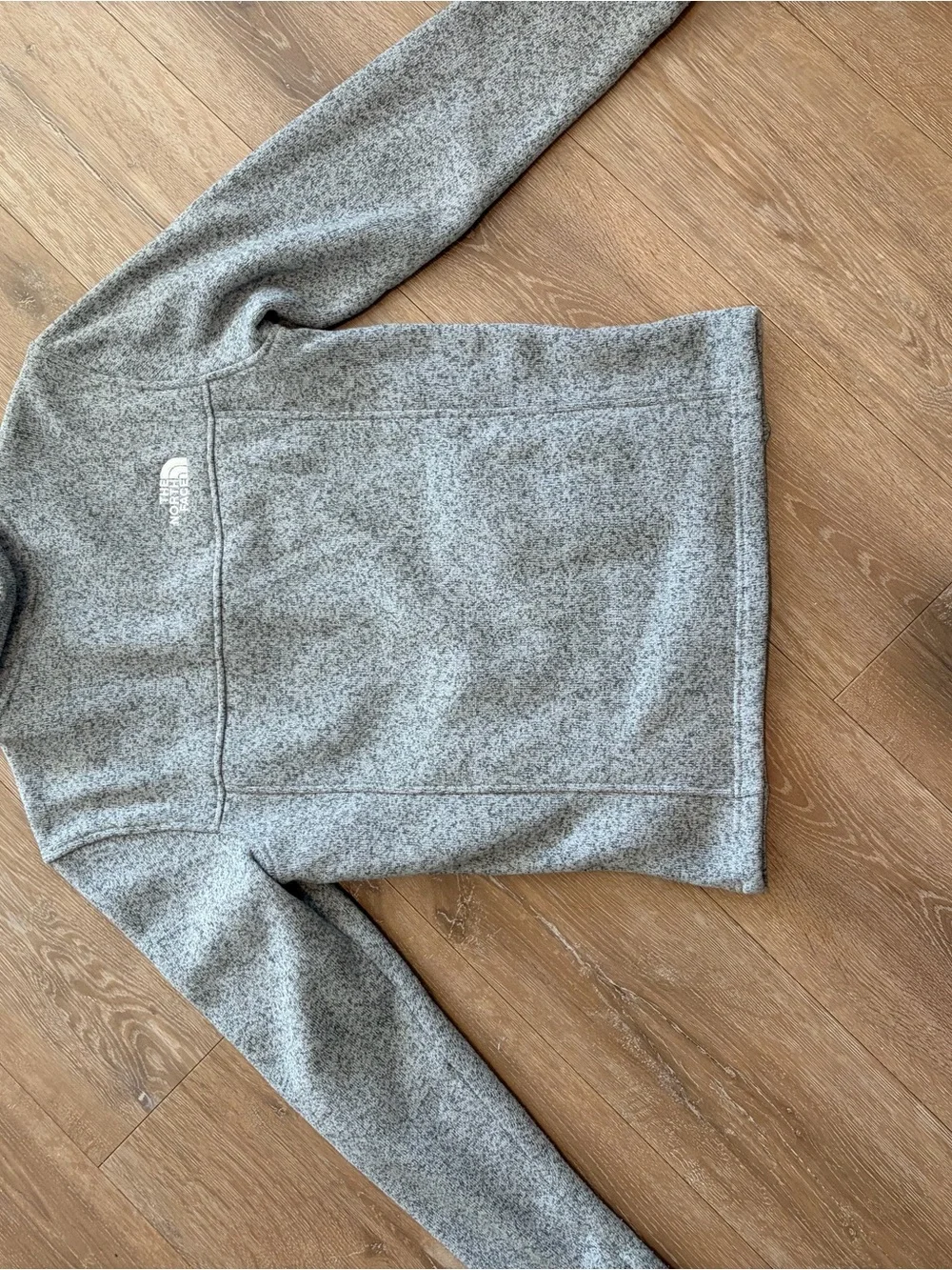 The North Face Kids' Heather Gray Full-Zip Fleece Jacket